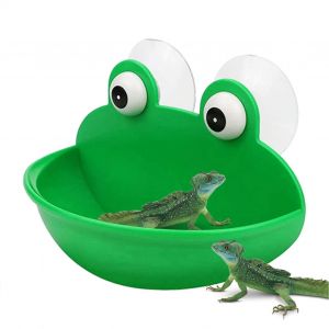 Grenouille Plat Titulaire Mural D&eacute;coration Pour Les Terrariums, 12.5x6.1x9.5cm Abs Pour L'arbre De Grenouilles Et De Petits Animaux Aquatiques - Neuf