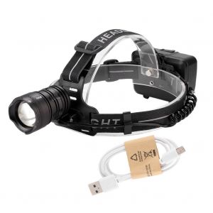 Hjlian Lampe Frontale Led Etanche D'exterieur Xhp70, Haute Luminosite, Chargement Usb - Neuf