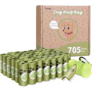 Kalanka-Sac Ramasse Crotte, 705pcs Sac Ramasse Crotte Chien, Sacs Ramasse-Crottes Chien, Sac Ramasse Crotte Avec Distributeur, Etanches Sacs À Caca Pour Animaux De Compagnie, Vert Sacs Ramasse Crotte - Neuf