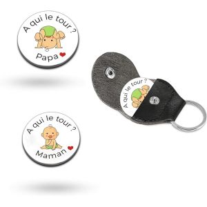 Yemaesre-Cadeau De Naissance Pour Bébé, Cadeau De Baptême, Pièce De Décision Pour Nouveaux Parents, Cadeau De Naissance Personnalisé, Cadeau De Naissance Pour Future Mama Apa/Garçon/Fille (Couleur) - Neuf