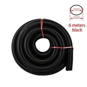 Tuyau Filet&eacute; Pour Aspirateur,Int&eacute;rieur 35Mm/Ext&eacute;rieur 42Mm,Pailles &Agrave; Soufflet,Tuyau Souple Et Flexible Durable,Tube De Remplacement Noir.Black-6M (35Mm). - Neuf