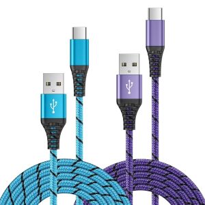 Kalanka-Cable Usb C Charge Rapide, [0,9m+1,8m/Lot De 2] Cable Chargeur Samsung Câble Usb Vers Usb C Cordon Type C Pour Samsung Galaxy A16 A15 A14 A13 A56 A55 A36 A35 A33 A22 S25 S24 S23 S22 S21 Z Fli - Neuf