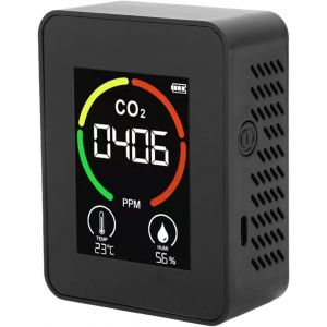 Compteur De Co2,Compteur De Concentration De Dioxyde De Carbone,Capteur De Co2,D&eacute;tecteur Tvoc,400-5000Ppm - Neuf