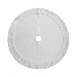 Jupe De Sapin Ronde De 61 Cm (24 Pouces) - D&eacute;coration De Tapis Pour F&ecirc;te De No&euml;l - Neuf