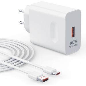 KALANKA-100W Supercharge Chargeur Rapide pour Honor 400 300 200 100 90 Magic 7 6 5 4 Pro Lite V5 V3 Smart X7b X8a X8b X9b Pad 9 Chargeur Rapide pour Huawei Mate 60 50 40 30 Pro avec 6A Cable USB C 1M - Neuf