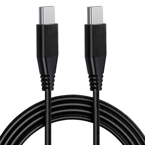THEF-Câble USB C vers C 2M,Cable Chargeur Type C Charge Rapide 60W Nylon Tressé pour Samsung Galaxy S25 Ultra/S22 S23 S24 Ultra/S23 Plus/S21 FE 5G/S20,Note 20/10,iPhone 15 Pro Max,A56 A36,Pixel 8 7 6 - Neuf