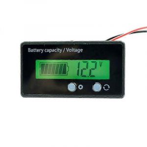 Contrôleur de capacité de batterie 12 V/24V/36V/48V Moniteur de charge - Décharge Testeur de tension Testeur de capacité de batterie Voltmètre de tension - Neuf