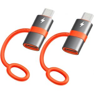 KALANKA-Mcdodo Adaptateur USB C vers Micro USB 2 pi&egrave;ces Adaptateur USB C m&acirc;le vers Micro USB femelle Charge rapide Compatible avec Samsung Galaxy, LG, Huawei, t&eacute;l&eacute;phones Type-C, banques d'alimentatio - Neuf