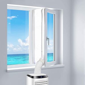 Joint de fenêtre 400 cm pour climatiseur mobile, compatible avec tous les climatiseurs et sèche-linge mobiles, arrêt d'air chaud, installation facile - Neuf