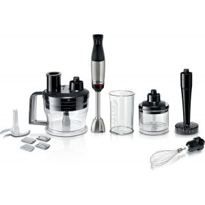 Mixeur Plongeant, Ergomaster Série 6, Moteur 1000 Watts Refroidi Par Air, Variateur De Vitesse Extra Large, Système De Mixage Quattroblade System Pro, Accessoires Inclus, Msm6M673 - Neuf