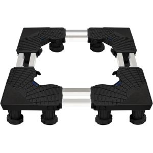 Support De Machine À Laver Avec 12 Pieds Robustes, S'Adapte Parfaitement Aux Machines À Laver, Réfrigérateurs Et Sèche-Linge, Réglable, Avec Une Grande Résistance Antidérapante Et Absorption Des Choc - Neuf