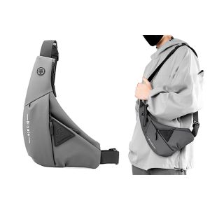 Sac Bandouli&egrave;re Antivol - Gris - Neuf