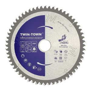HM Lame de Scie Circulaire Multi Material avec dents en carbure de tungstène, 210x30mm 60 Dents (+ réducteur 20 mm) Idéale pour le Bois, Le Stratifié, MDF, l'aluminium, cuivre - Neuf