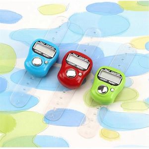 Lcd Électronique Doigt Main Anneau Tricot Ligne Compteur De Comptage Podomètre Numérique Main Tally Compteur Rand - Neuf
