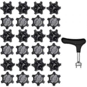 Chaussures De Golf Universelles Avec 25 Crampons Et Cl&eacute; - Conception Antid&eacute;rapante &Agrave; Pointes - Neuf