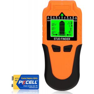 MEVRONISSHOP-D&eacute;tecteur de Cable &eacute;lectrique 6-en-1 &iquest; D&eacute;tecteur de Montants Am&eacute;lior&eacute; avec &Eacute;cran LCD et Alarme Sonore, Capteur Mural Pr&eacute;cis pour Bois, M&eacute;tal, Fils et Tuyaux - Neuf