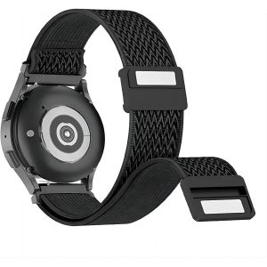 Kal-Bracelet De Montre Élastique En Nylon De 22 Mm Avec Fermeture Magnétique Pour Homme Et Femme - Fermeture Rapide - Bracelet De Rechange Réglable Et Respirant - Neuf