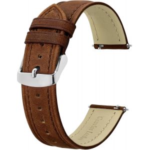 Kal-Bracelets De Montre Extra Longs 18mm 20mm 22mm 24mm, Bracelets En Cuir Pour Hommes, Bracelet De Remplacement Xl Pour Grands Poignets - Neuf
