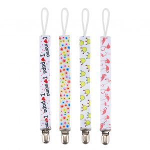 Lot De 4 Attache-Tetines En Coton Pour Bebe (3) - Neuf