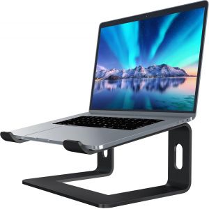 Support en Aluminium pour Ordinateur Portable-Compatible avec Mac,MacBook,Pro Air,Notebook-Support Portable Ergonomique -Convient aux Ordinateurs de Bureau de 10 à 15,6"" Noir foncé - Neuf