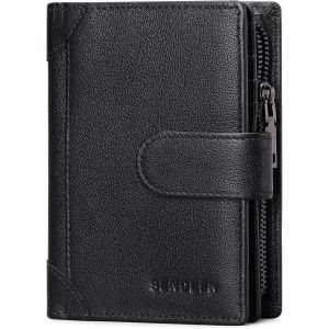 Senior-Porte Monnaie Homme Blocage Rfid Portefeuille Homme En Cuir Multifonctionnel Portefeuilles Et Porte-Cartes D'Identit&eacute; Homme Et Pochette &Agrave; Monnaie[L193] - Neuf