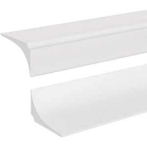 Wayi-3 M&egrave;tres Bande D'&eacute;tanch&eacute;it&eacute; Silicone Pliable Barrage D'eau Seuil De Douche Joint Douche Barriere De Douche Anti D&eacute;bordement Pour Salle De Bain Evier Cuisine,Blanc(Sans Adh&eacute;sif De Support) - Neuf