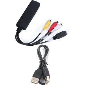 Nouveau USB 2 0 à 3 Audio Svideo TV DVD VHS RW Capture Converter Adapter Cable 100% Envoyer Une vidéo sur PC Via Un Enregistrement USB Video dans DVD VCD MP3 4 Format - Neuf