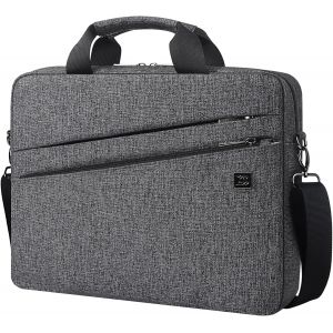 17 Pouces Imperméable Serviette de Protection Ordinateur Portable Sac à Bandoulière Sacoche pour 17-17.3"" Notebook/Dell/Lenovo/Acer/HP/MSI/ASUS,Noir Gris - Neuf