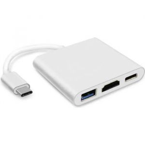 INECK® USB Type C vers HDMI Adaptateur, Type-C vers HDMI USB 3.0 USB C 3 en 1 Multiport Adaptateur pour MacBook-MacBook Pro-Samsung - Neuf