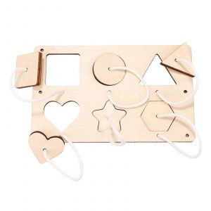 Tableaux D'activités En Bois Pour Enfants, Jeux De Correspondance De Formes Amusants, Tableaux D'activités Pour Enfants-Double - Neuf