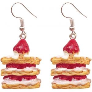 Kal-1 Paire De Boucles D'oreilles En Forme De Gâteau À Couches Pour Femmes - Cadeau Pour Femme - Boucles D'oreilles De Gâteau - Boucles D'oreilles Pendantes - Boucles D'oreilles Mignonnes - Neuf