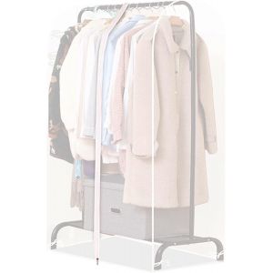 Housse de protection translucide anti-mites 110 cm, housse de protection pour vêtements avec fermeture éclair, housse de protection pour armoire anti-poussière et anti-humidité, armoire non incluse - Neuf
