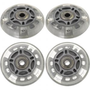 4pcs 72mm Led Skate Wheels Roues À Rouleaux Alignés Pour Le Remplacement Extérieur (Couleur Aléatoire) - Neuf
