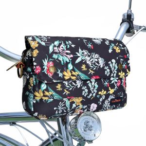 Sacoche de vélo en Toile imperméable Motif Fleurs.[S80] - Neuf