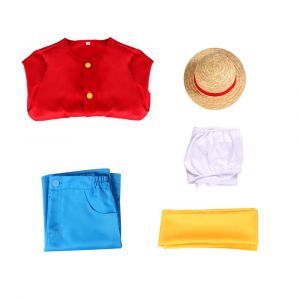 Costume De Cosplay One Piece Luffy, Costume De Luffy Du Pays Des Wa Avec Jupe Féminine Changeante De Couleur - Neuf