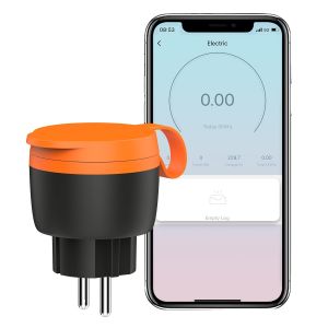 Prise Connect&eacute;e WiFi (Type E), Prise Etanche Exterieur 16A 3680W, Prise Intelligente Compatible avec Alexa, Google Home, Suivi de la Consommation d'&eacute;nergie, Smart Life APP, 1 Pack - Neuf