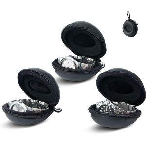 Kal-Bo&icirc;te &Agrave; Montre Eva Et Nylon - (3 Unit&eacute;s) - &Eacute;tui Montre Avec Fermeture &Eacute;clair - Pochette Montre Multifonctionnel - Marmotte Montre Compacte Et S&eacute;curis&eacute;e (Jusqu'&agrave; 54mm) - Neuf