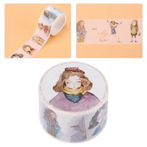 Ruban Adhesif Decoratif Mignon Pour Scrapbooking, Journal Intime, Papeterie (Filles) - Neuf