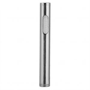 Briquet électrique coupe-vent USB rechargeable à double arc pour cigarettes - Argent - Neuf