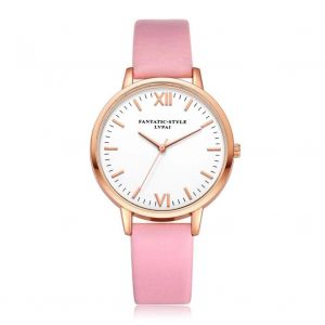 Lvpai Femmes Bracelet De Luxe Montre Mode Pu Quartz Casual Robe Montre-Bracelet (Rose) - Neuf