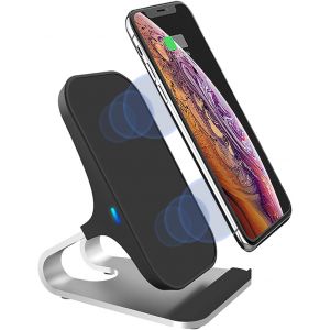 KALANKA-Chargeur sans fil Qi rapide de 15 W, compatible avec iPhone 16, 15, 14, 13, 12 Pro, X, Max, Apple Watch 7/6/5, Samsung Galaxy S23/S22/S21/S20 et autres appareils compatibles - Neuf