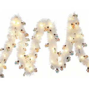 Guirlande Lumineuse De No&euml;l Led De 5 M Avec 50 Lumi&egrave;res Blanc Chaud - Style 1 - Neuf