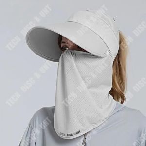 Td® Chapeau De Soleil Ice Sense Chapeau De Soleil Pour Femmes Été Cyclisme Visage Couvrant Chapeau De Soleil Extérieur - Neuf