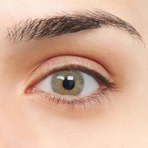 Kalanka-Rock Vip Lentilles De Couleur Gris Et Vert Design Super Naturelle 2 Lentilles Annuelles Sans Correction + Étui, Pincette Et Bâton Applicateur - Neuf