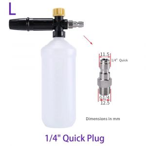 Nettoyeur haute pression à mousse réglable lave-auto Lance à mousse de neige haute pression mousseur à savon générateur de mousse voiture mousse nettoyant Spray--For Quick Plug - Neuf