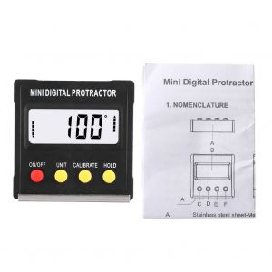 HJLIAN Mini rapporteur d'angle electronique numerique LCD, boite de niveau, inclinometre, outils de mesure - Neuf