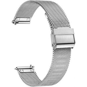 Bracelet De Montre En Maille D'acier Inoxydable À Dégagement Rapide Pour Homme Et Femme, 14 Mm - Neuf