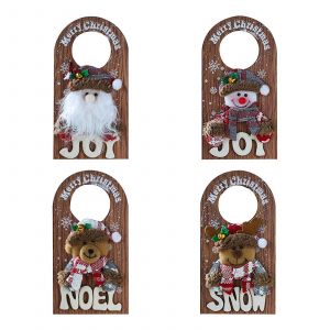 &Eacute;l&eacute;gantes de No&euml;l affichette de Porte, poign&eacute;e de Porte D&eacute;coration de Jeu, de f&ecirc;te de Vacances de Poign&eacute;e de porte D&eacute;cor, Unique d&eacute;corations de No&euml;l pour la Maison, H&ocirc;tel, Bureau, - Neuf