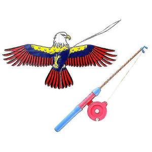 1 ensemble en plastique aigle cerf-volant enfants cerf-volant mat&eacute;riel ext&eacute;rieur bricolage cerf-volant &agrave; main - Neuf