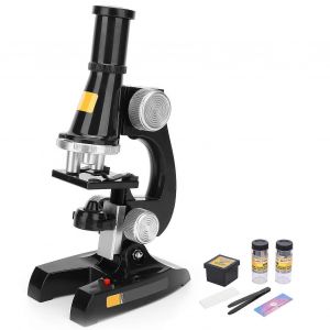 Kit de microscope Microscope Laboratoire LED Microscope Biologique pour Jouet &Eacute;ducatif D'&eacute;cole &Agrave; DomicileBlack - Neuf